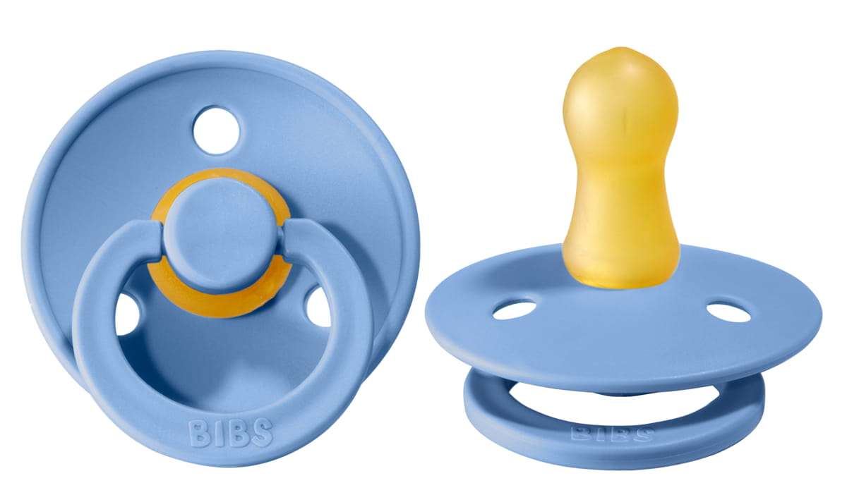 Bibs Schnuller 100% gleiche Farben, Sky blue, Groesse 2