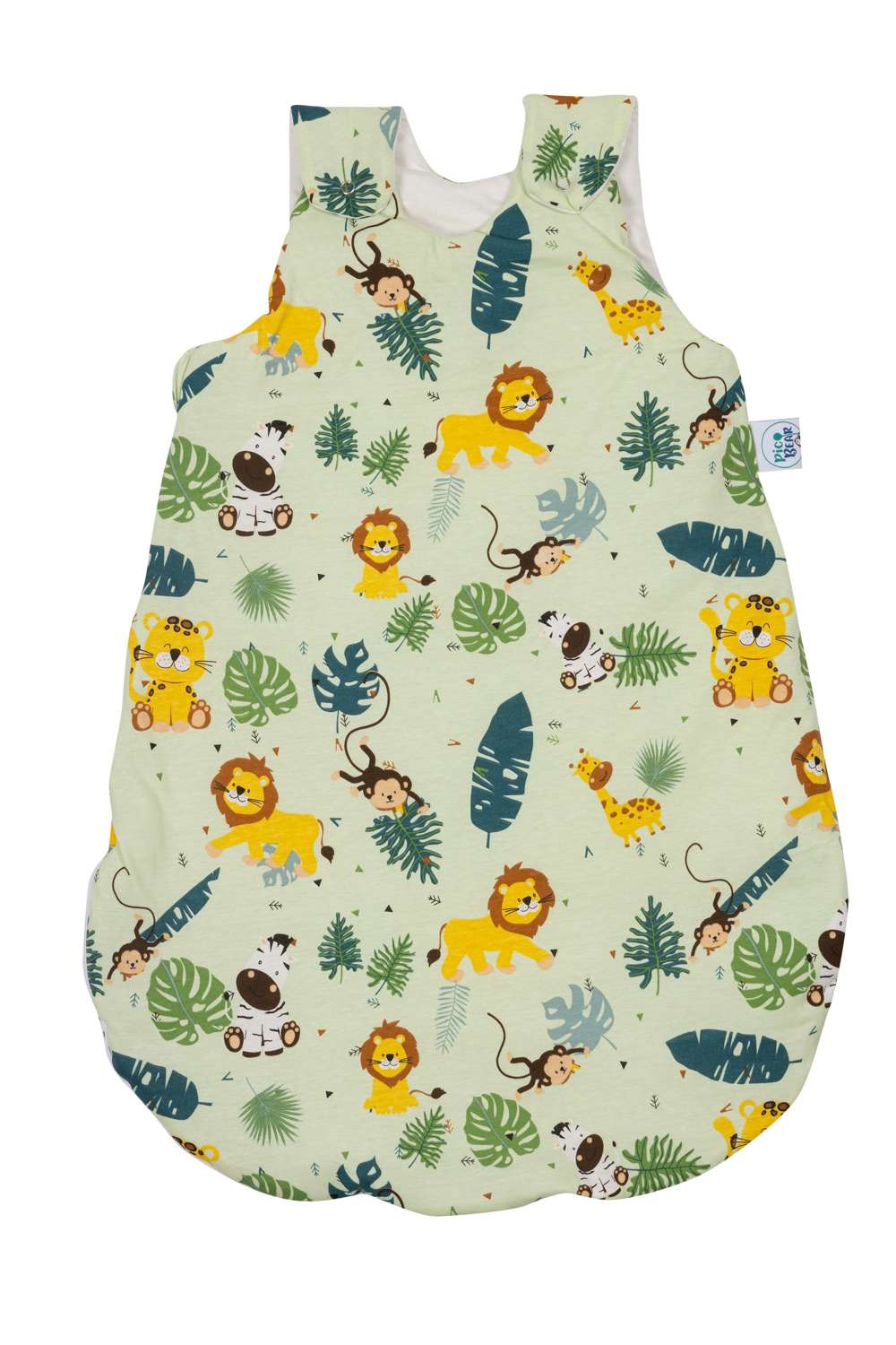613-902 pic Bear Babyschlafsack mitwachsend - atmungsaktiv, Zoo Animals, 62/68