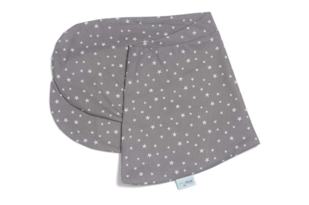 pic Bear Ersatzbezug Stillkissen Medium 170 cm, Sterne grau-weiss