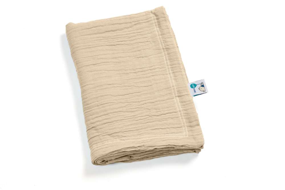 pic Bear Babydecke Kuscheldecke 70x100cm, tender peach Musselin