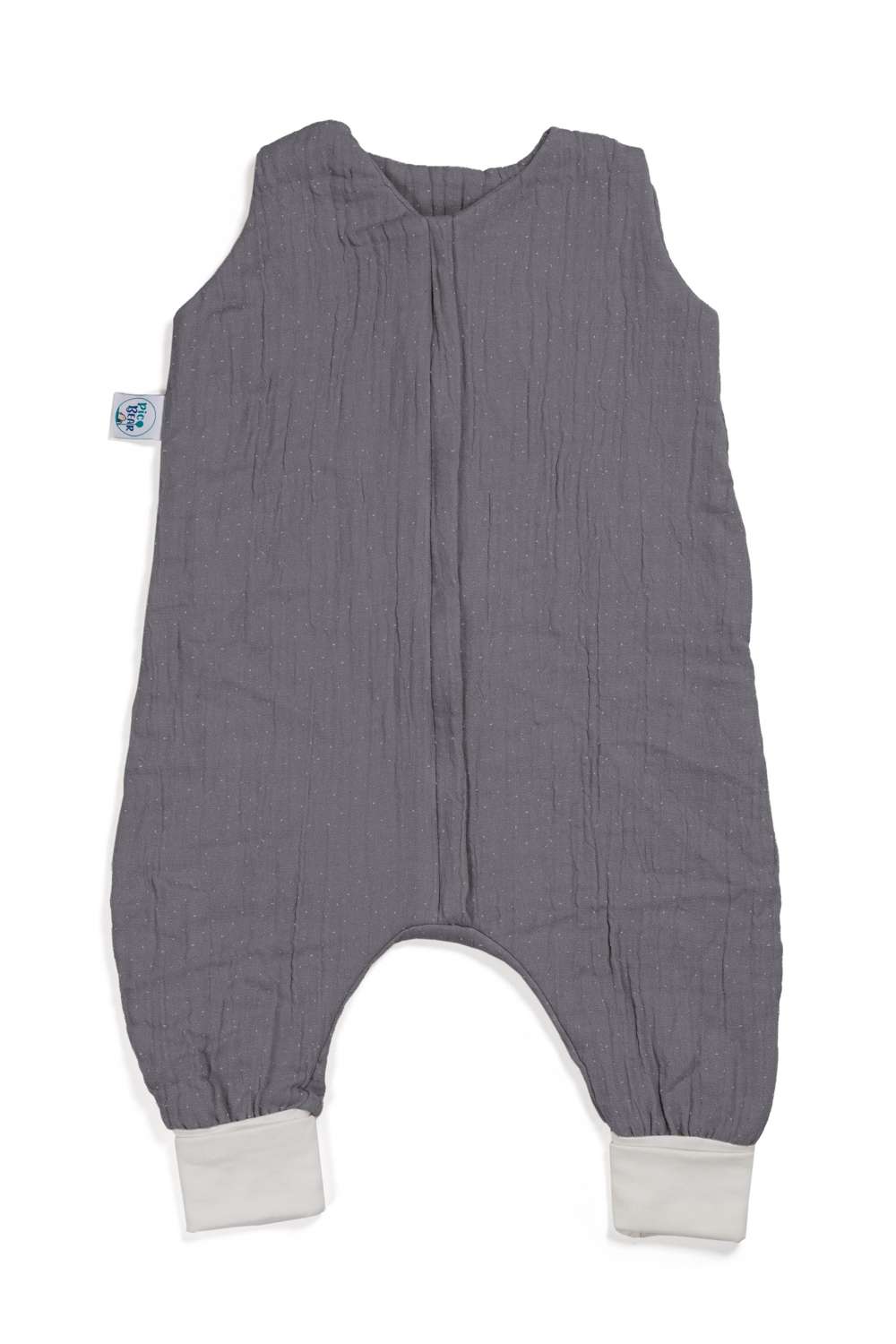 634-605 pic Bear Sommer-Jumper Musselin Gr. 80 cm, granit Musselin, 80