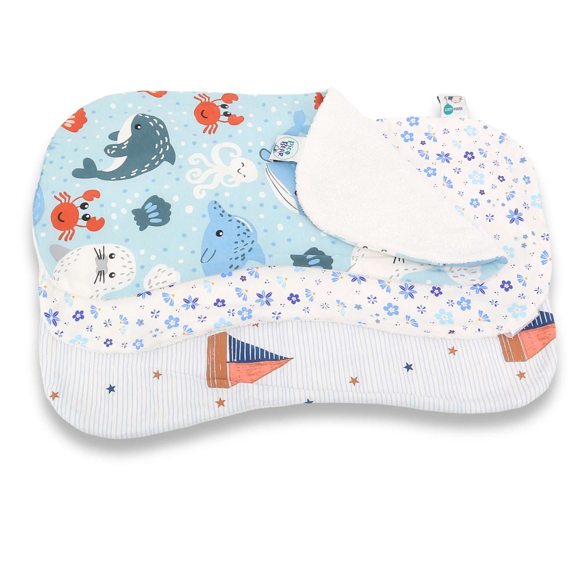 pic Bear Spucktuch 41 cm x 20 cm, weich - saugstark blaue Welt