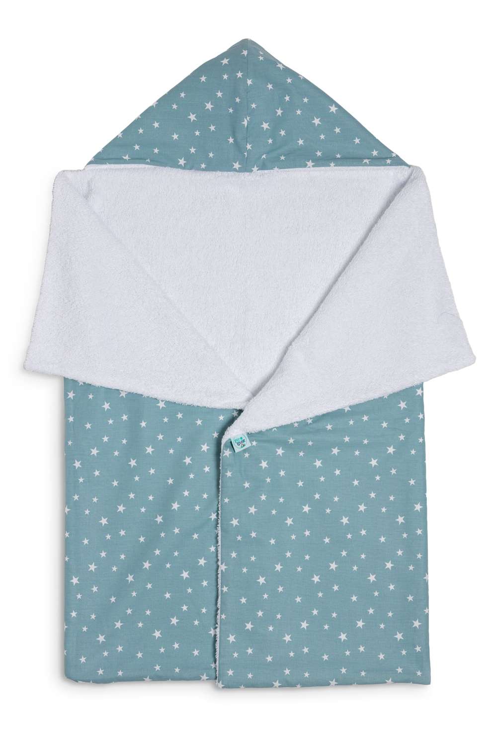 pic Bear Baby-Bade-Kapuzenhandtuch 70 cm x 110 cm, Sterne trellis