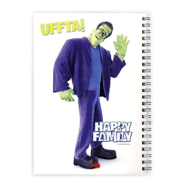 Happy Family Notizbuch Frank A5 - weiss