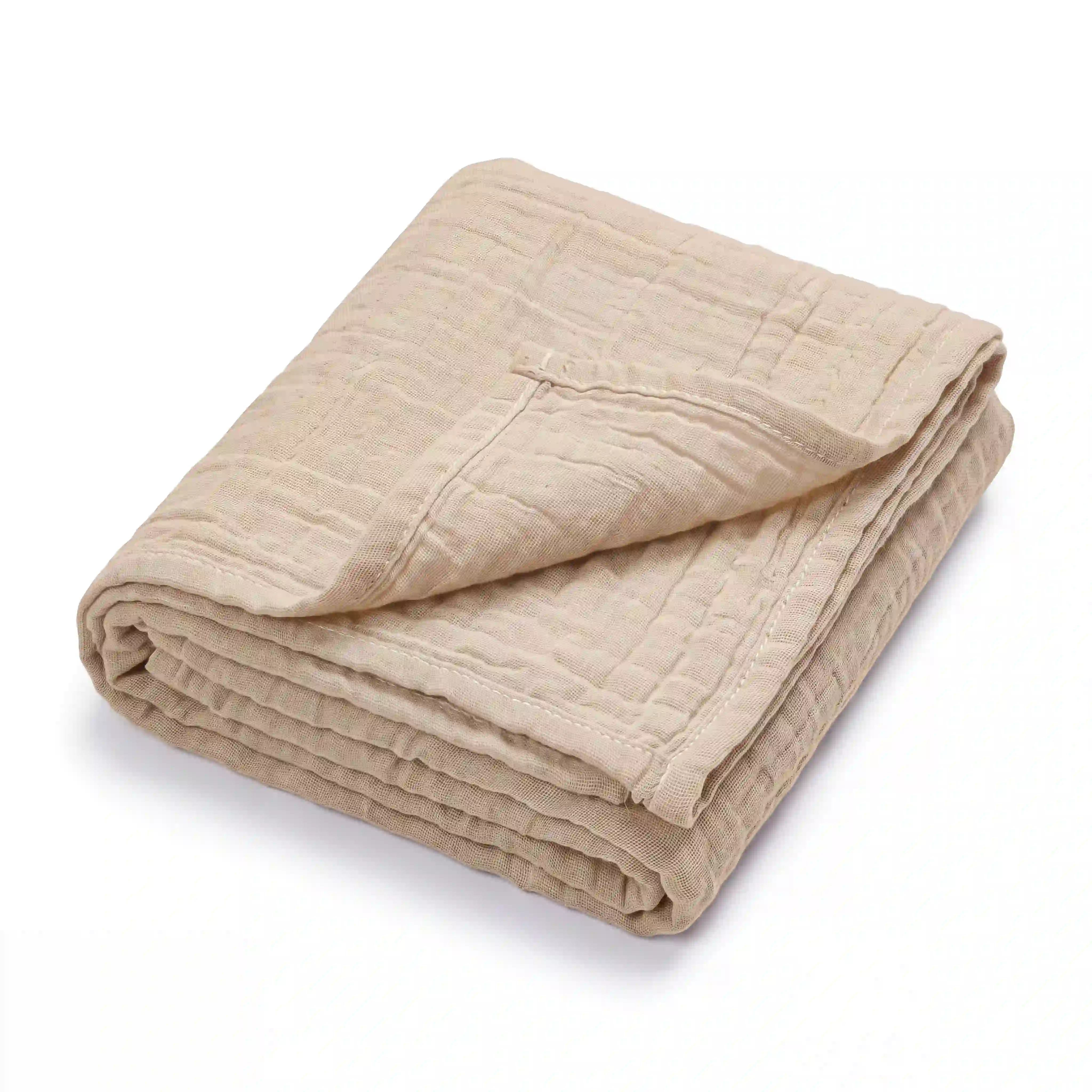pic Bear Babydecke Kuscheldecke 70x100cm, tender peach Musselin