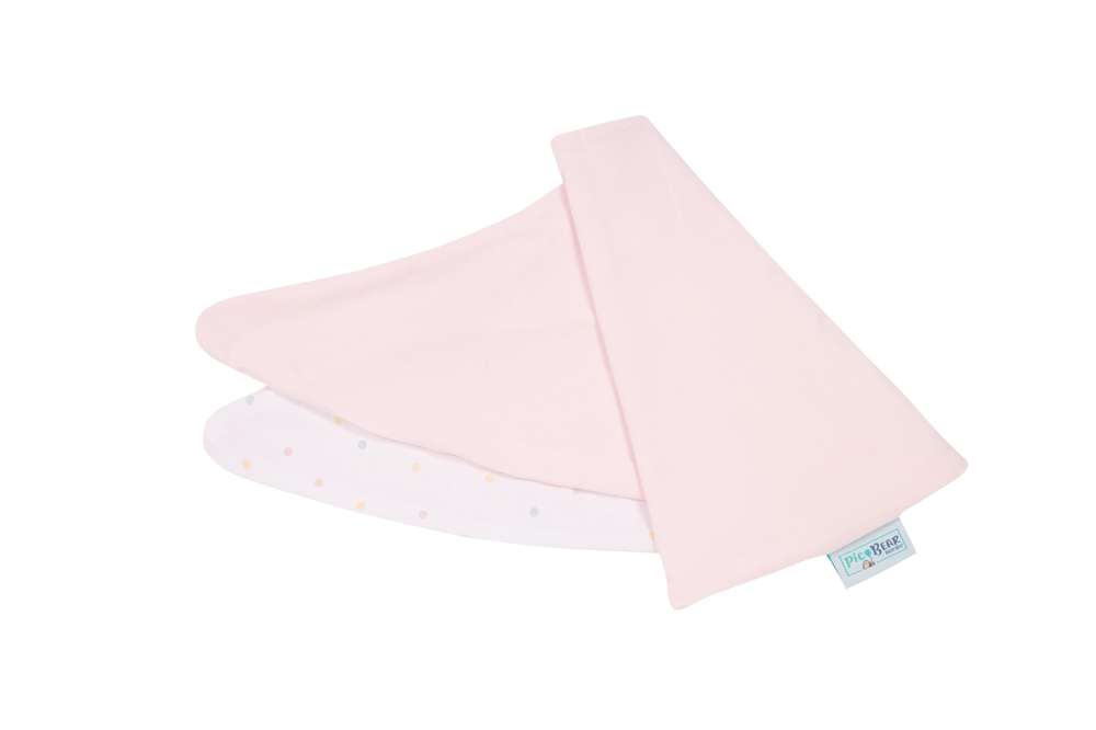 pic Bear Ersatzbezug fuer Stillmond, Punkte Bunt mit Milkypink Jersey