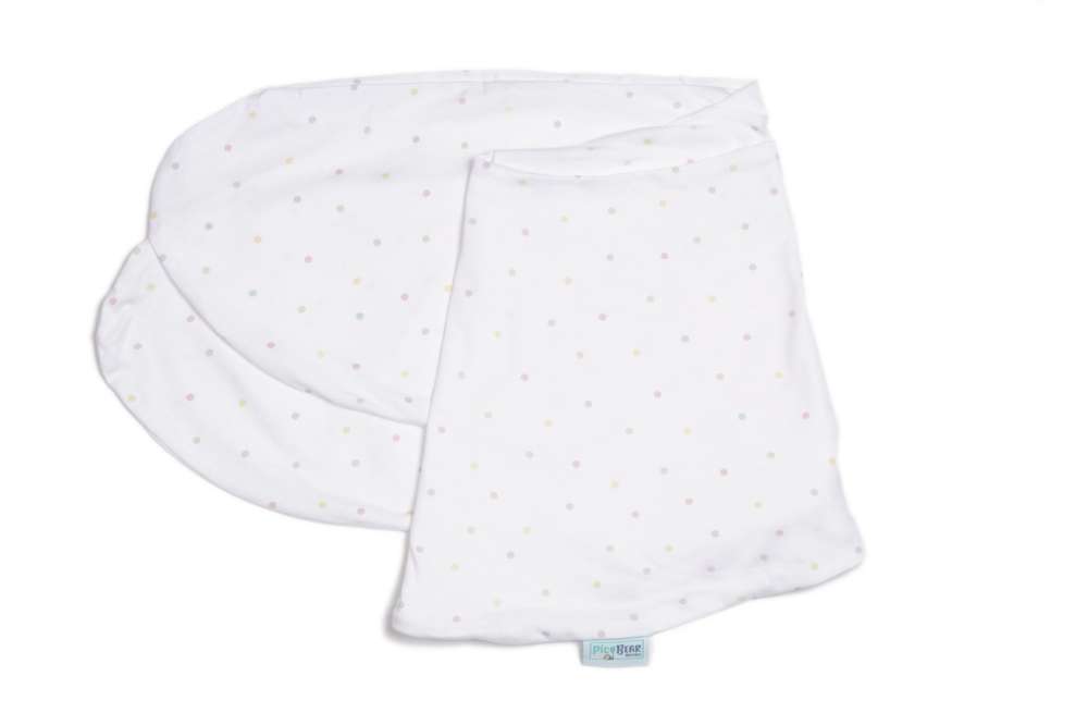 600-E-109 pic Bear Ersatzbezug Stillkissen Medium 170 cm, Punkte-bunt Jersey