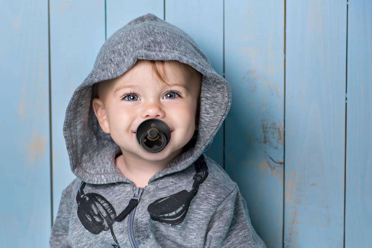 BI-100230 Bibs Schnuller 100% gleiche Farben, Sky blue, Größe 1